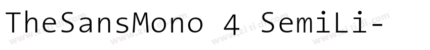 TheSansMono 4 SemiLi字体转换
